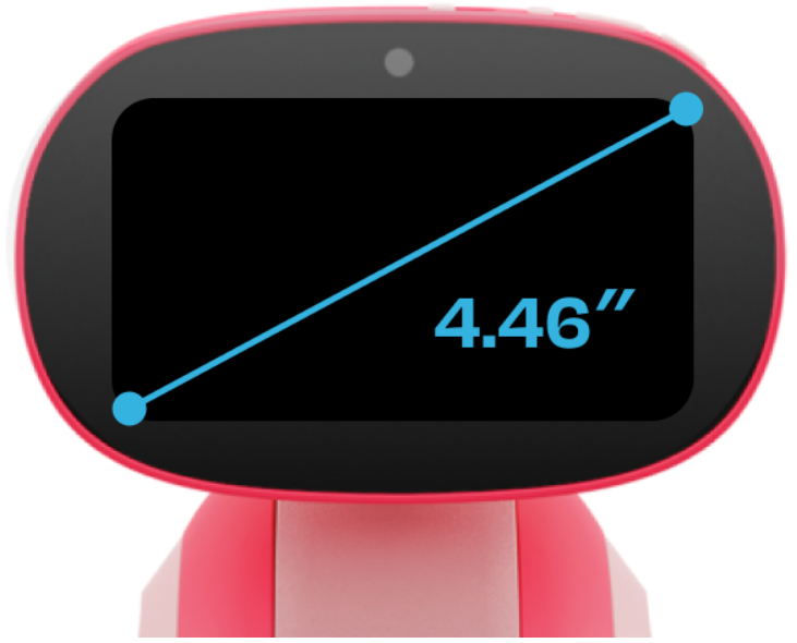 Miko I social robot with a curved display resembling a 3D structure of